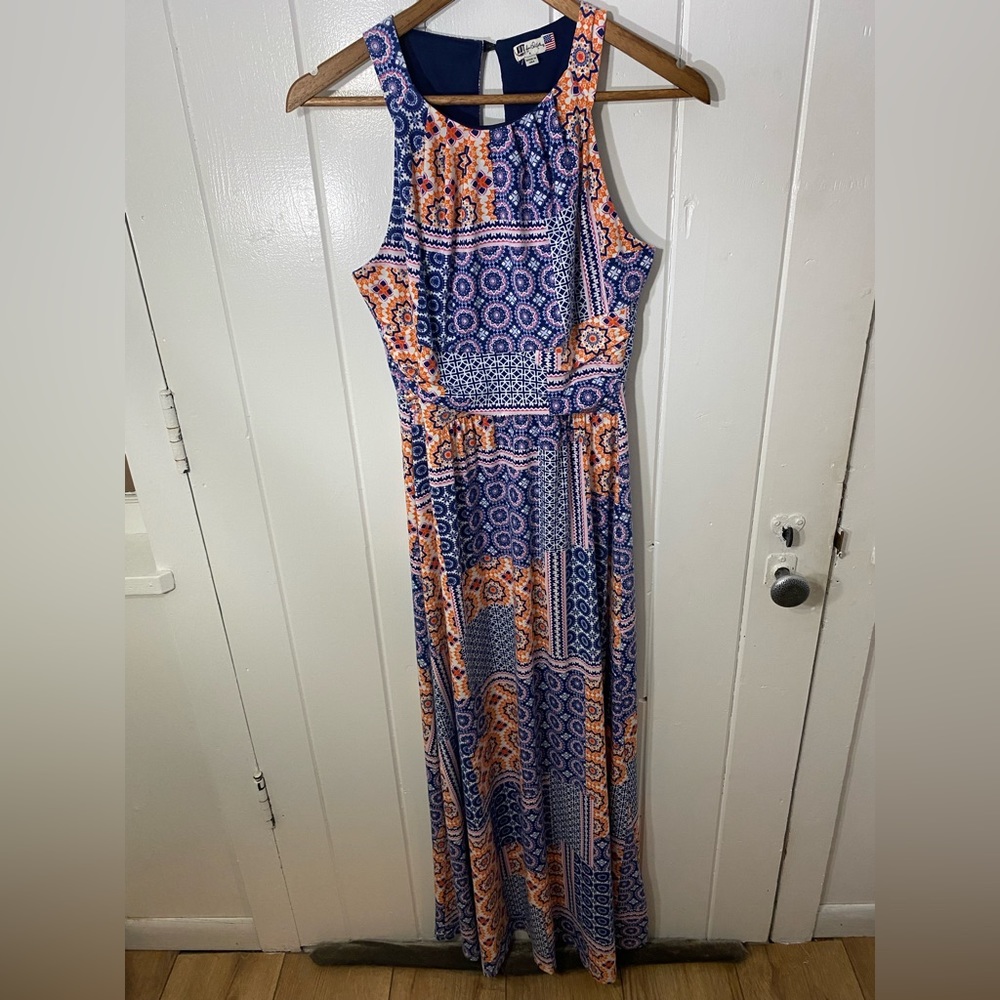 Kut From The‎ Kloth Patchwork Maxi Dress Size 4 USA Made Gorgeous Soft